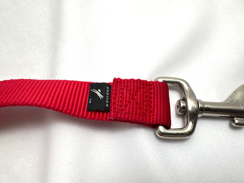 Premier Red Double Dog Leash Coupler Adjustable Heavy Duty 20” Dual Clip - Picture 3 of 5