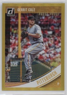 2018 Panini Donruss Press Proof Gold /99 Gerrit Cole #161 7eo