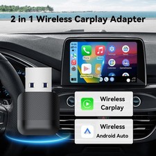 2 In1 Wireless Carplay Android Auto Box Wired To Wireless Carpay Mini Adapter