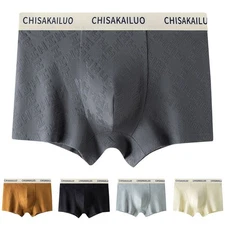 Relaxing At Home Jacquard Boxer Shorts 5% Spandex Blend 95% Cotton Fabric