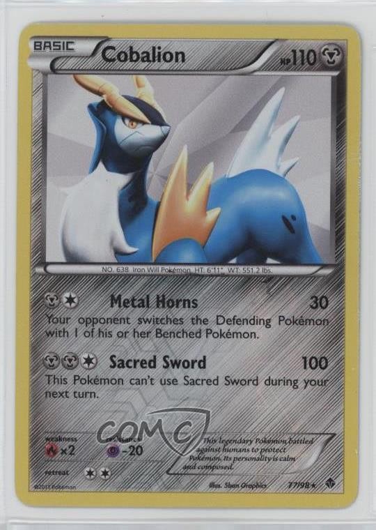 Cobalion Pokémon Black & White: Emerging Powers #77