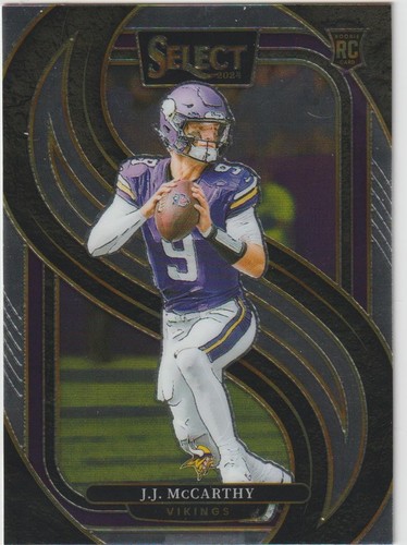 2024 SELECT FOOTBALL J.J. McCARTHY QB VIKINGS ROOKIE #134 PRIEMIER LEVEL SP HOT!