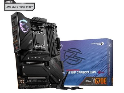 MSI MPG X670E CARBON WIFI DDR5 AM5 AMD Ryzen  7000 Series SATA 6Gb/s  ATX