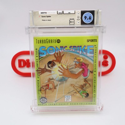 TurboGrafx 16 TG16 - SONIC SPIKE - WATA GRADED 9.6 A++! NEW & Factory Sealed!