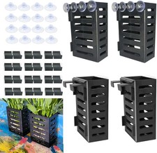 4 PCS Hanging Aquarium Planter Cups Aquatic Plants Holder Aquarium Planter Cu...