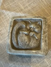 Telle M. Stein 1999 Gray Cat Decorative Trinket Box/memorial box