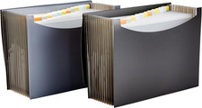 Expanding Organizer File Folder for Documents, Letter Size, 13 Pockets, Waterpro