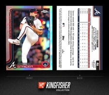 Spencer Strider 2025 Chrome Refractor #46 Atlanta Braves