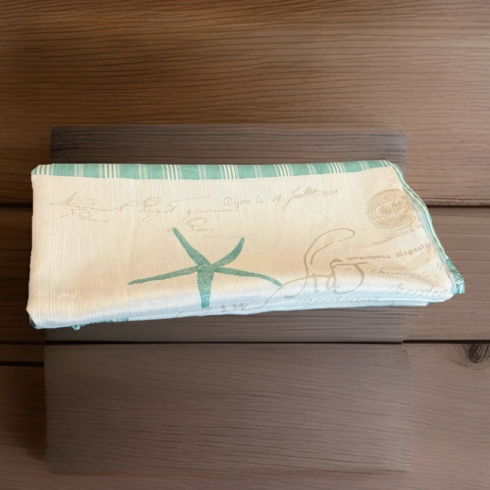 Cortina de ducha Caribbean Joe tema playa concha marina y estrella de mar costera Foto 4 de 4