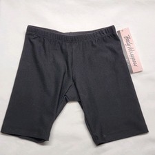 Body Wrappers SoSOFT Bike Shorts Black Wide Elasticated Waistband SZ 6x-7 Child