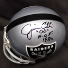 JIM OTTO Signed Mini Football Helmet Dbl Certified::Beckett # BN96392::RAIDERS