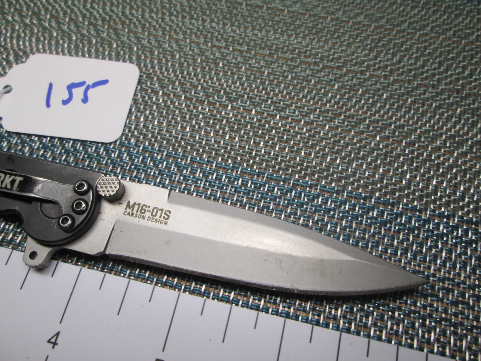 155 Black Stainless CRKT M 1601S Spearpoint Frame Lock Knife eBay