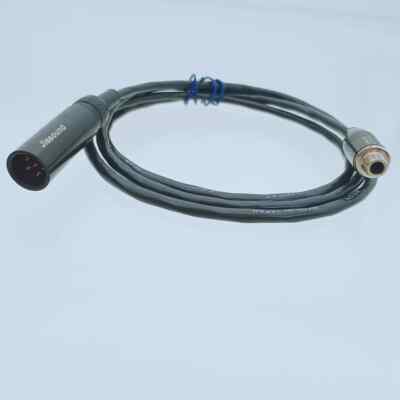 3.5mm 1/8'' Locking Jack To TA5M Mini XLR 5Pin Cable For Bodypack Transmitter