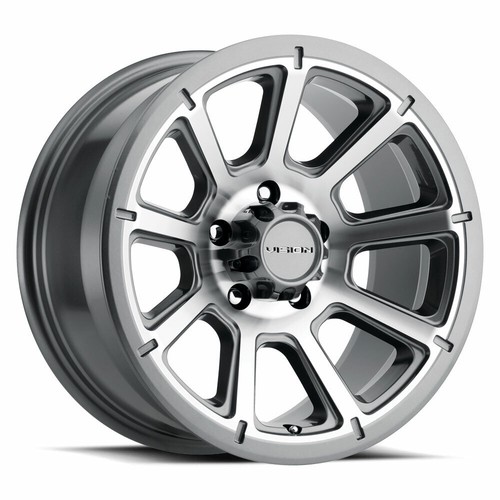18" Vision HD 353 Turbine Gunmetal Machined Face Wheel 18x9 5x4.5 Rim 18mm - 第 1/11 張圖片