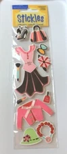 AMSCAN STICKLES 3D STUDDED DRESS UP STICKERS NOS NIP *