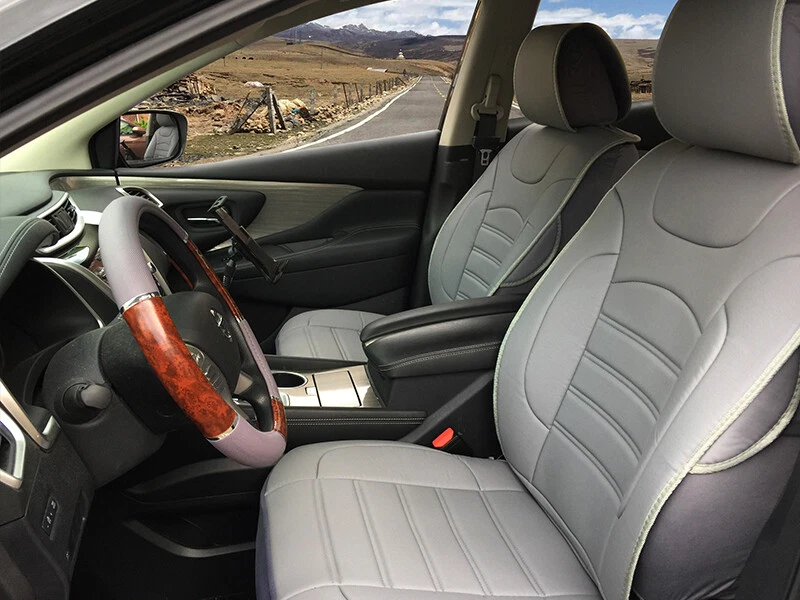 Fundas de cojín de asiento de cuero sintético compatibles para vehículos Suzuki Foto 2 de 3