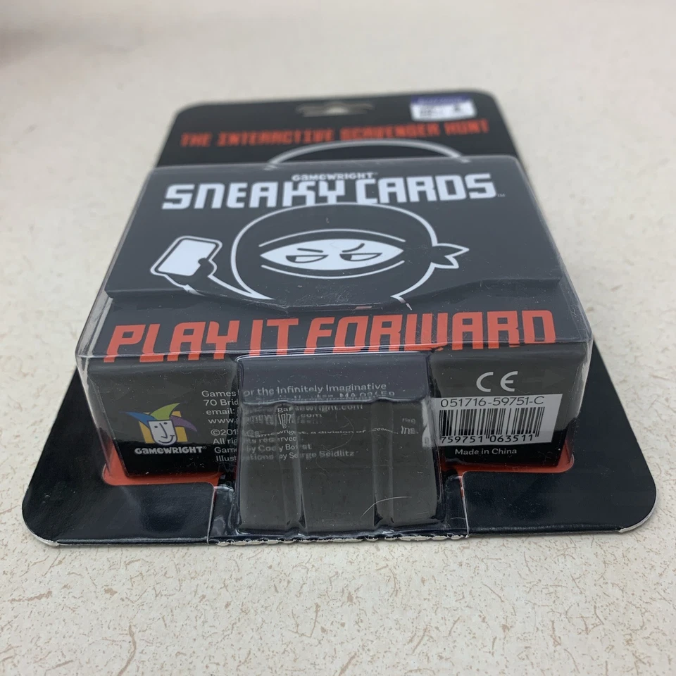 NEW Gamewright Play It Forward Scavenger Hunt Sneaky Cards Complete Game SEALED - Image 3 of 3