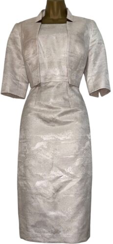 JOHN CHARLES Size 10 BNWT Blush Pink Mother Of The Bride Dress Jacket Outfit - Picture 2 of 12