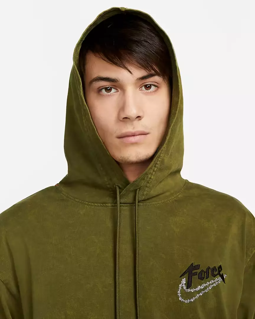 Nike Dri-FIT Standard Issue Basketball Hoodie DH6808 355 Green SZ