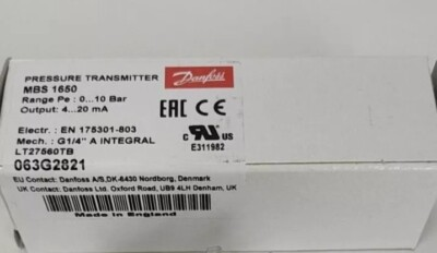 #ad NEW DANFOSS MBS1650 Pressure Transmitter 063G2821 Free shipping $157.19
