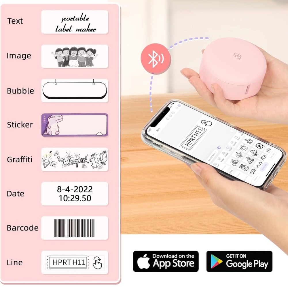 Compact Mini Label Maker for Organizing