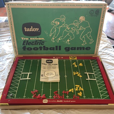 Tudor Tru-Action ELECTRIC FOOTBALL Game Model 500, original box WORKS