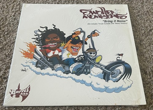 2002 Geschwollene Mitglieder 12 Zoll Single LP - Bring It Home, Battle Axe, Schrumpfverpackung, Sehr guter Zustand +