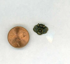 Miniature Dollhouse Metal 2 piece Antique Trunk Lock 1/2" w X 3/8" h