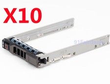 10 Pack NEW 2.5" SAS/SATA Hard Drive Tray Caddy For Dell POWEREDGE T440 T640