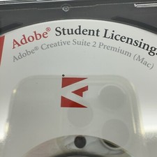 Adobe Creative Suite 2 Premium Student Licensing Mac Disc Set VG