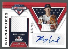 2019 USA Stars & Stripes Material Signatures #S-RC Riley Cornelio 32/299 