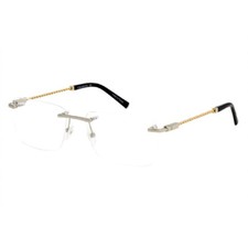 NEW PHILIPPE CHARRIOL PC75063 C02 Shiny Silver/Gold 58mm Eyeglasses