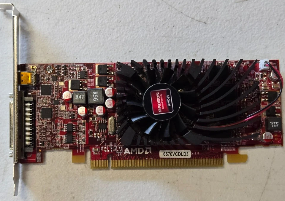 JATON Radeon HD 6570 1GB DDR3 PCI Express x16 Low Profile Ready 4 DVI - Image 2 of 4