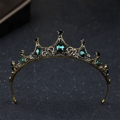 Baroque Crown Women Metal Princess Crown Bride Tiara Birthday Party Costume - Picture 6 of 18