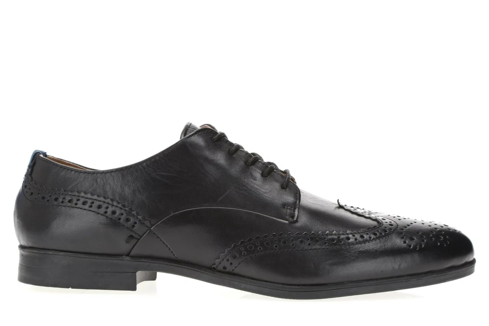 Мужские кожаные оксфорды H by Hudson 250187 черные размер 44 ЕС/11 США средние - Изображение 4 из 4