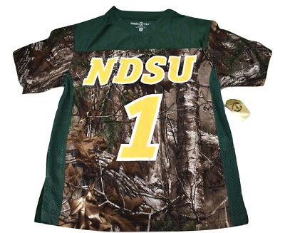 Trees Trails Youth North Dakota State Bison Football Realtree Dazzle Jersey M