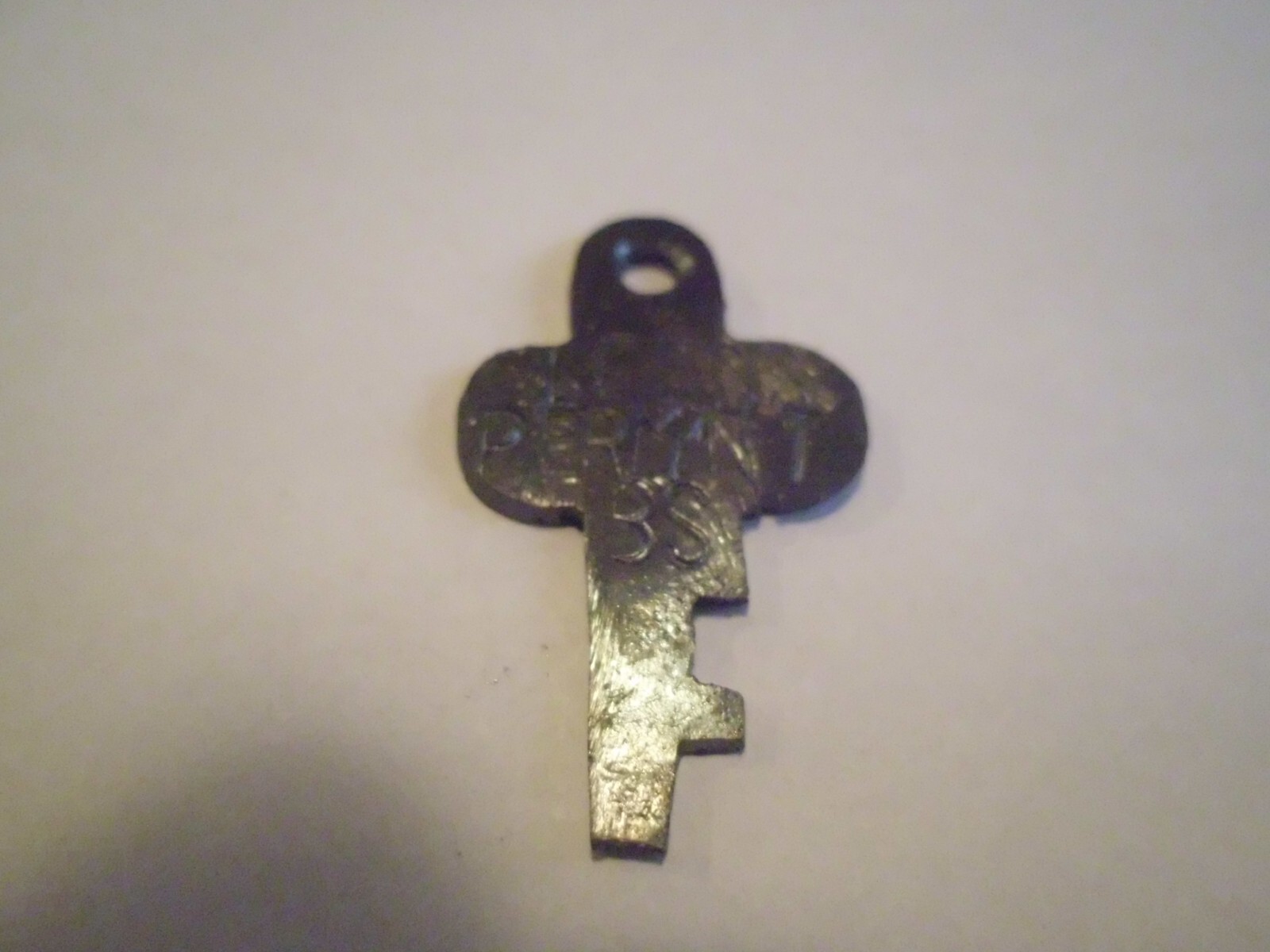 Money Box Key fits the small Leeds Permanent Building Society chrome