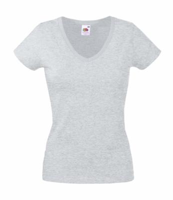 T-SHIRT FRUIT OF THE LOOM LADIES VALUEWEIGHT V-NECK T