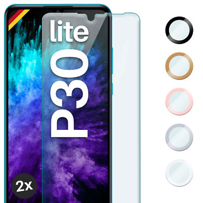 2x Panzerfolie für P30 Lite / P30 Lite New Ed. Glas Full Screen Cover Schutzglas