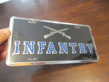 US ARMY INFANTRY FRONT BOOSTER  MITCHELL PROFFITT  LICENSE PLATE 11.75 x 6'
