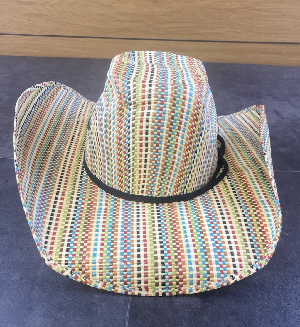 Chapeau Cowboy Paille Ariat Enfant Taille L – été Multicolore
