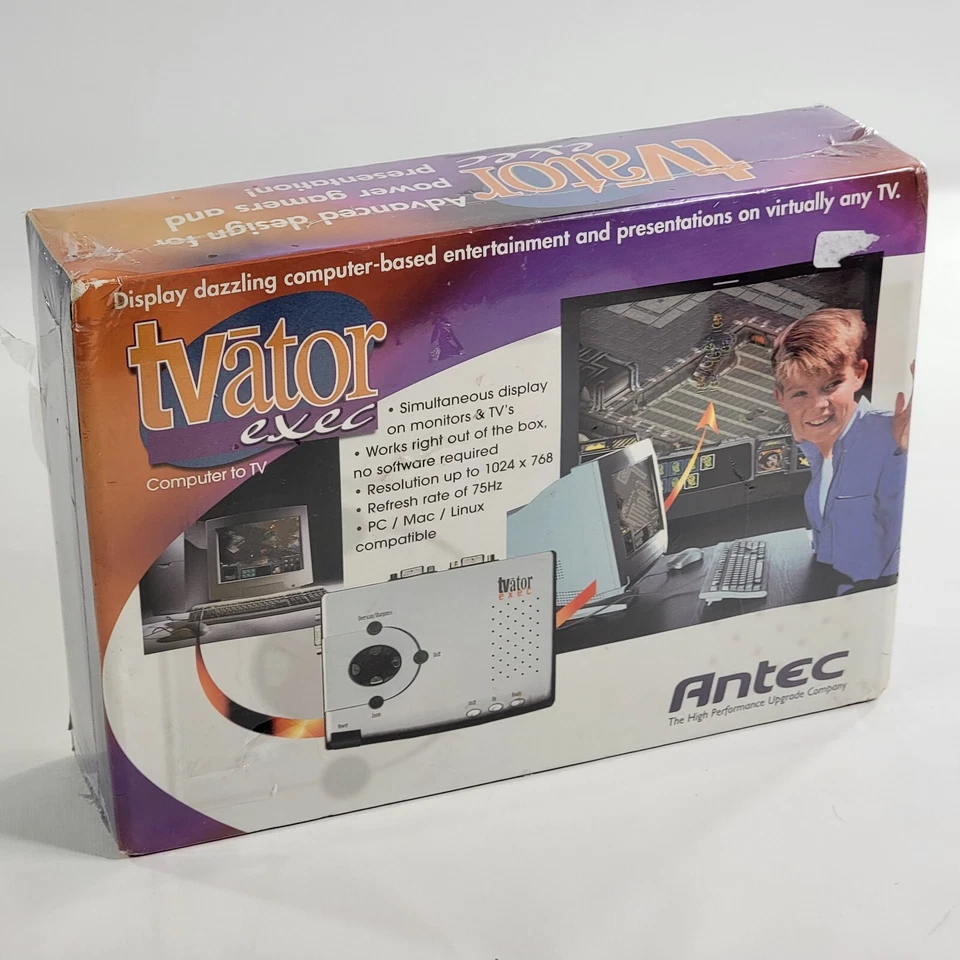 Antec TVator Exec-Model K0C3-Computer To TV-Play PC Giochi Su TV 2000 Nuovo Sigillato! - Immagine 2 di 4