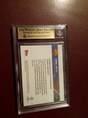 RARE 2019-20 Topps Now #22 BGS 9.5 Messi UEFA Champions League FC Barcelona UCL - Picture 3 of 3