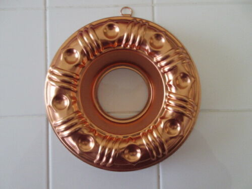 Jell-O Mold Bright Copper Aluminum Round 3.5 Cups, 8.5”
