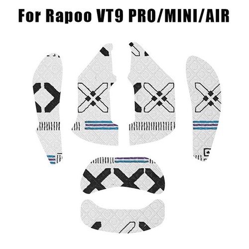Mouse Grip Tape Sticker For Rapoo VT9 PRO MINI AIR Non Slip Suck Sweat Black - Photo 9/19
