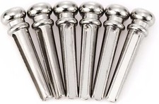6PCS Acoustic Guitar Bridge Pins Metal Guitar Brass String Nail Pins Bridge P...