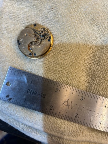 Antico orologio da tasca Elgin movimento quadrante fantasia - Foto 4 di 5