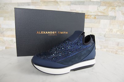 Alexander Smith EU 37 Slipper Halbschuhe Sneakers Schuhe blau NEU ehem UVP 360  
