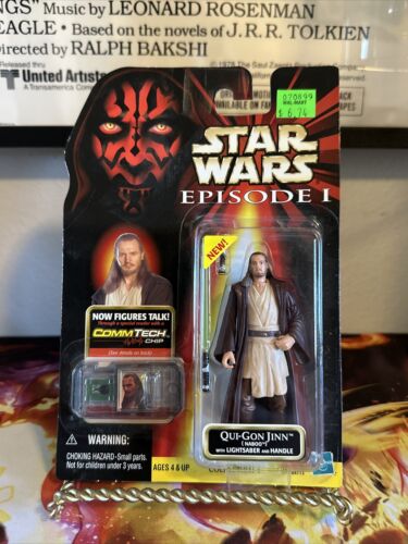 Hasbro Star Wars Qui-Gon Jinn Of Naboo W/Lightsaber And Handle Action Figure - 第 1/4 張圖片