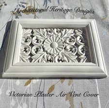 Decorative Handmade Victorian Plaster Air Vent Cover - 303mm X 215mm - L-SU